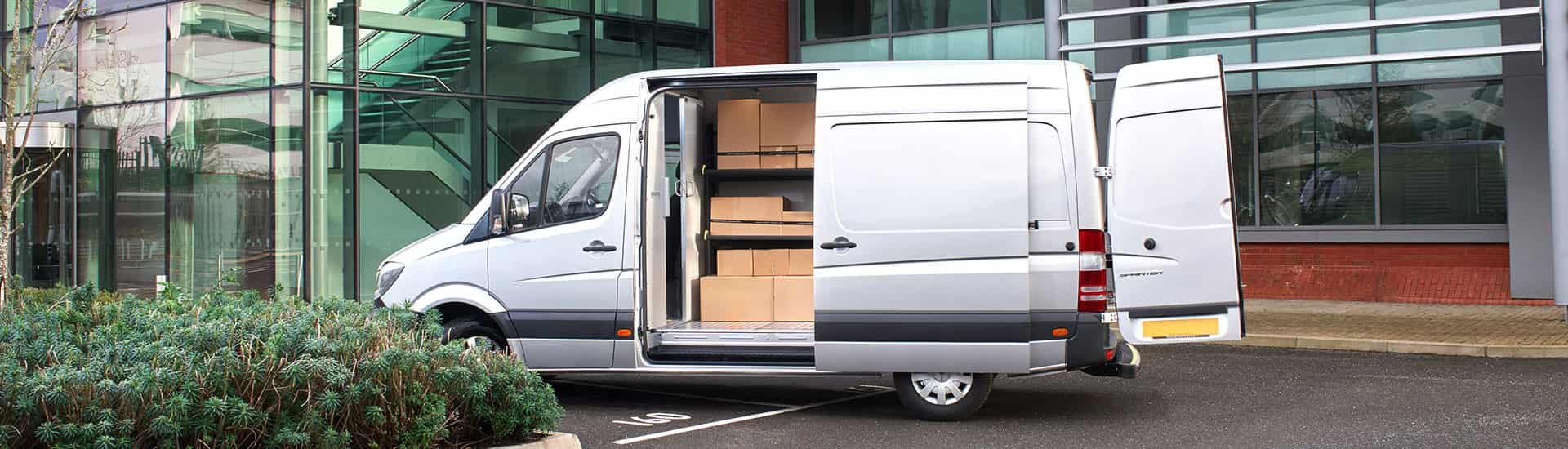 modul-express legborden voor bestelwagens voor pakketdiensten